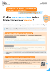 Vacances scolaires : les clés pour recruter un jeune travailleur en toute conformité