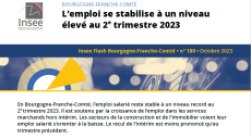 Conjoncture Emploi Insee - Urssaf - Dreets 2ème trimestre 2023