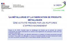 La métallurgie et la fabrication de produits métalliques – Décembre 2021