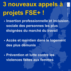 Nouveaux appels à projets FSE+ - Priorité 1 !